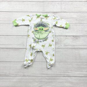 Star Wars Baby Grogu Footed Pajamas The Child Sleeper One Piece 3-6 Months